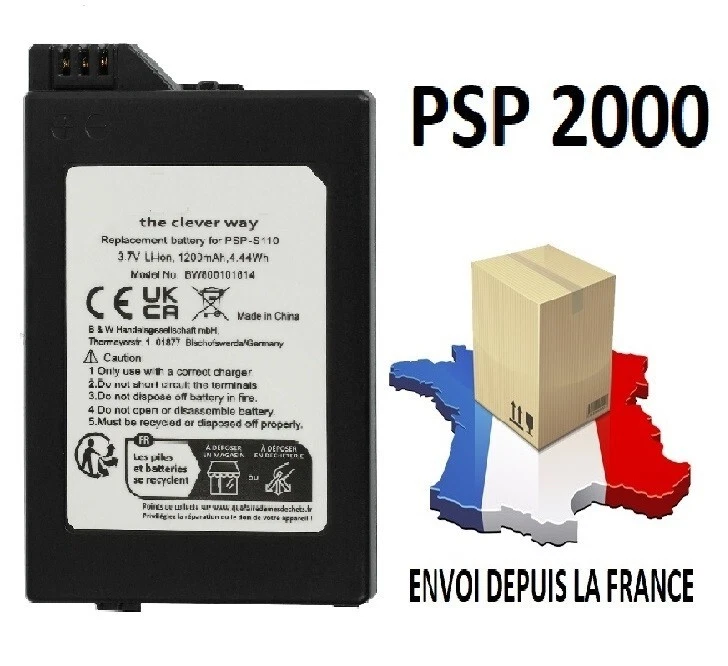 Batterie pour Sony PSP 2000 SLIM & LITE 2000 3000 2004 3004 - 1200 mah