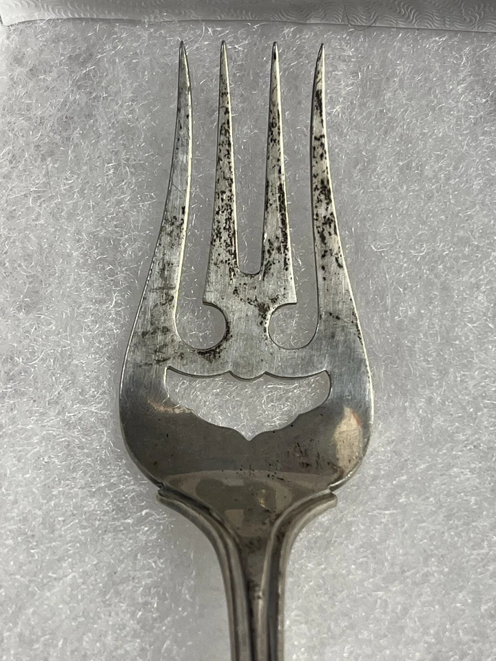 Tenedores de plata antiguos holandeses 1868 Adrianus Kuijlenburg Foto 3 de 4