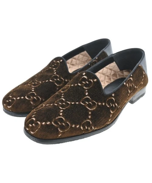 Chaussures/mocassins habillés GUCCI marron (motif total) 5 (environ 25cm) 2200529876034