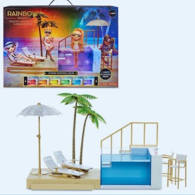 Rainbow High Color Change Pool & Beach Playset