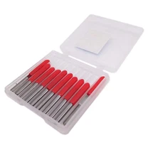 US Stock 10pcs Carbide PCB Engraving Bits CNC Router Tool 45 degrees 0.3mm New