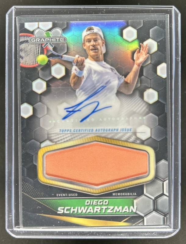 2024 Topps Graphite Diego Schwartzman Signature Relics Auto Autograph #GSR-DSN