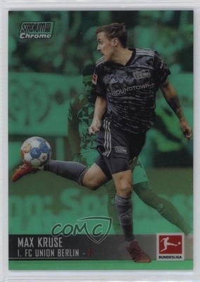 2021 Topps Stadium Club Chrome Bundesliga Green Refractor 72/99 Max Kruse 0us8