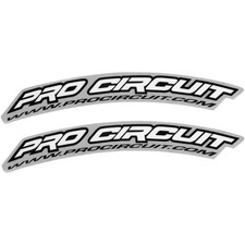 Pro Circuit Front Fender Decal - White DC0010