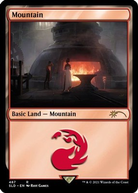 MTG Mountain (Secret Lair x Arcane: Lands) SLD Rare Normal #487