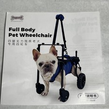 Full Body Support 4-Wheel Dog Wheelchair By DogLemi Small Dog
