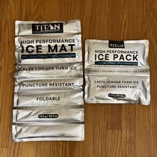 Arctic Zone Titan Deep Freeze Ice Matt 800 G and Ice Pack 600 G Lot