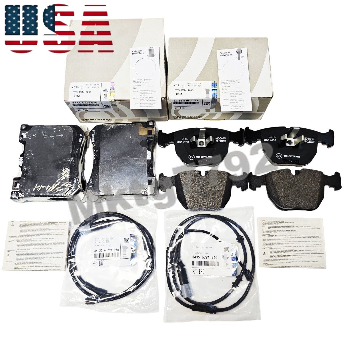 Front Rear Brake Pad Kit For Rolls Royce Ghost Wraith Dawn 34116858540
