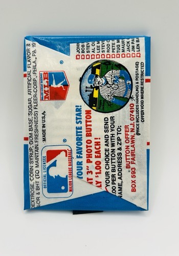 1981 Fleer Baseball Star Stickers Wax Pack PETE ROSE Showing Back - Picture 2 of 4