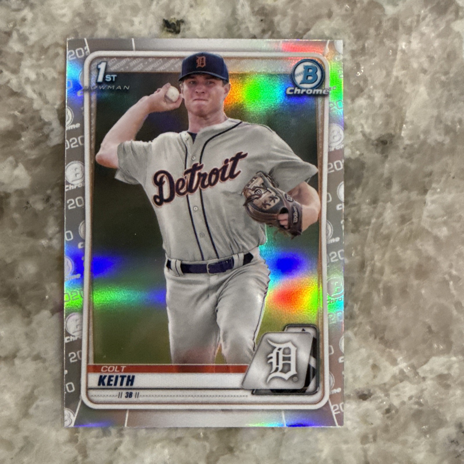 Colt Keith 2020 Bowman Draft Chrome BD-54 Refractor TIGERS