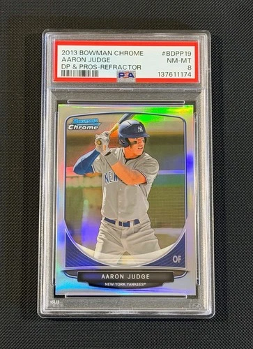 2013 Bowman Chrome #BDPP19 Aaron Judge Draft Picks & Prospects Refractor PSA 8