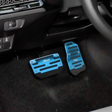 2pcs Non-slip Aluminum Alloy Pedal Covers For Automatic Transmissi Color Blue 2pcs Non-slip Aluminum Alloy Pedal Covers For Automatic Transmissi Color Blue