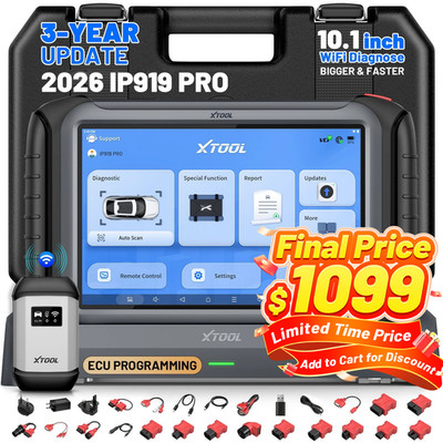 USED XTOOL IP919 PRO ECU Key Programming Bi-Directional Diagnostic Tool Scanner
