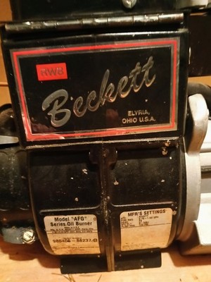 BECKETT OIL BURNER  (Model AFG Series Oil Burner)