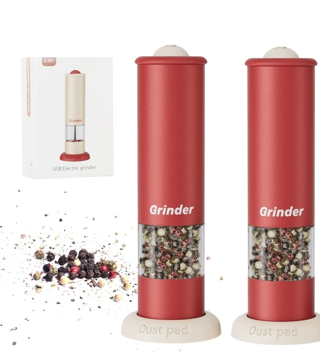 Electric Salt and Pepper Grinder Set, Modern Automatic Pepper Mill Rechargeable
Opens in a new windo
