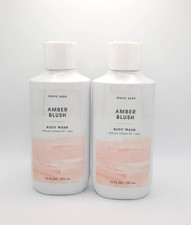 Bath  Body Works Amber Blush Body Wash Shower Gel 10 fl oz New Set of 2