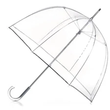 TOTES ADULT CLEAR BUBBLE UMBRELLA WITH DOME CANOPY AND LIGHTWEIGHT WIND RAIN