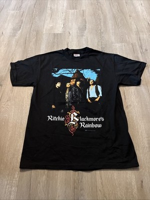 VTG ritchie blackmores rainbow t-shirt men s L stranger in us all world tour 97 