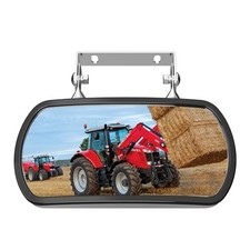 Tractor Mirror, Stainless Steel Rearview and Side Mirror for Screw-on Mirror