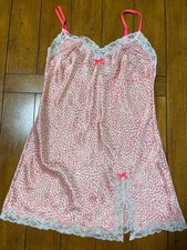 Vintage adorable pink Victoria Secret silk Lingerie Size S