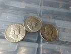 Benjamin Franklin Silver Half Dollars (3)