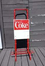 Vintage Coke Display Hand Cart Dolly 1970s