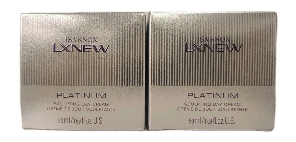 Isa Knox LXNEW Platinum Sculpting Day Cream Lot of 2 × 50 ml (each 1.7 fl oz) Foto 2 de 4