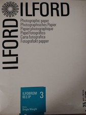 ILFORD Ilfobrom IB3.27K B W Photo Paper 8x10 Glossy Single Weight 25 Sheets
