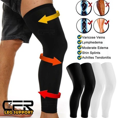 Full Leg Support Varicose Veins Thigh Long Compression Sleeve Socks Stocking HG