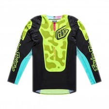 Maglia Troy Lee Designs MX - SE PRO MYTH - Nero/Giallo Flo