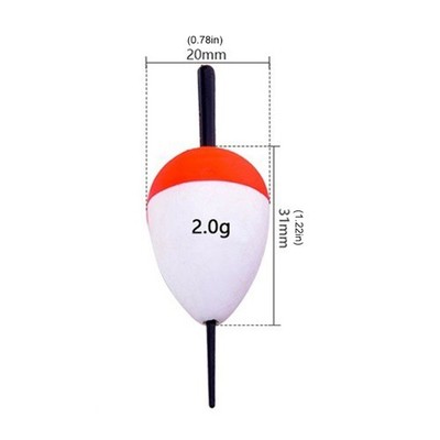 10Pcs Foam Fishing Float Bobber Hard Foam Buoys Sea Rock Fishing Striking Float