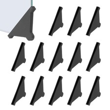 68x5 mm Plastic Triangle Corner Protector, 60 Pcs Glass Corner Protectors, Black