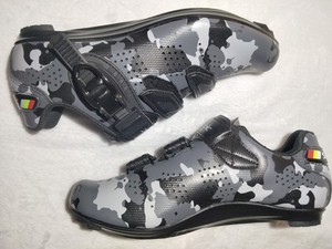 Women's 8.5 Cycling Shoes Ultro Santic Davee Locking Road Bike Camo Ash Peloton
