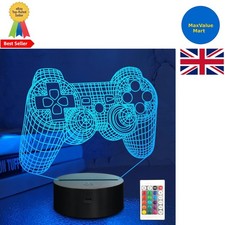 3D Gamepad Illusionslampe - Fernbedienung Farbwechsel Nachtlicht