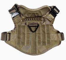 Tactical Dog Harness FC38 Adjustable Dog Vest w/ Handle Coyote / FDE  Small #01
