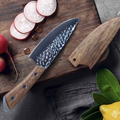 Kleines Kochmesser Hammerschlag Ein Universalmesser handlich scharf Holzscheide