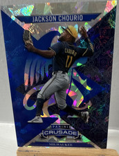 Panini Crusade Jackson Chourio Cracked Ice #100 2025 Brewers Baseball Card