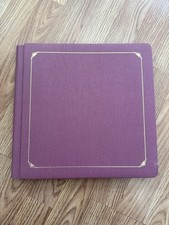 Creative Memories 12 x 12 Album w/ White Pages Original Mulberry Mauve Opened