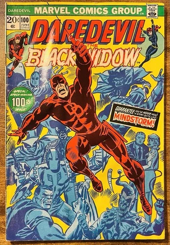 DAREDEVIL 100 RICH BUCKLER COVER 1ST APP ANGAR THE SCREAMER MARVEL 1973 VINTAGE