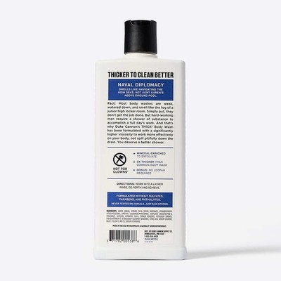 Duke Cannon Naval Diplomacy THICK  Body Wash Ocean Air + Mandarin 18 oz