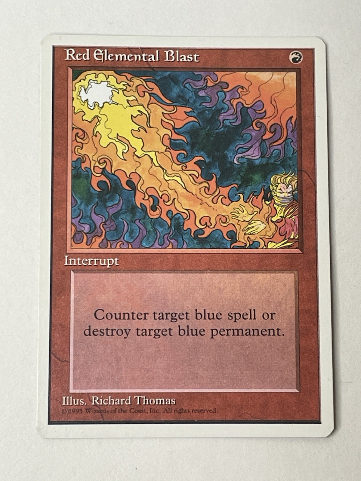 MTG Red Elemental Blast 4th Fourth Edition Common Magic The Gathering LP/NM