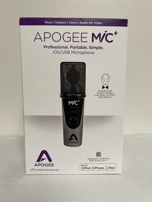 Apogee MiC Plus - Studio Quality USB Microphone with Cardioid Condenser Mic C...