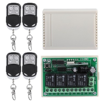 Multi Function 4 Way Remote Control Wireless Relay Receiver Re SET