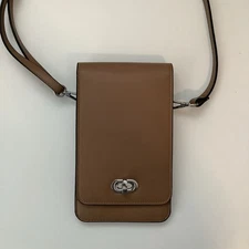 Save the Girls Brown Classic Elegance Touch Screen Crossbody Purse