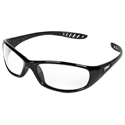 KleenGuard V40 Hellraiser Safety One Size, Black Frame With Clear Lens 3Pack
