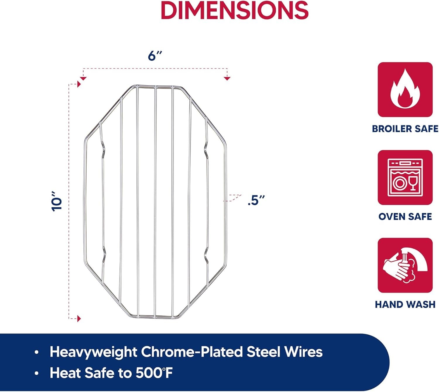 HIC Harold Import Co. Octagonal Wire Roasting Rack
