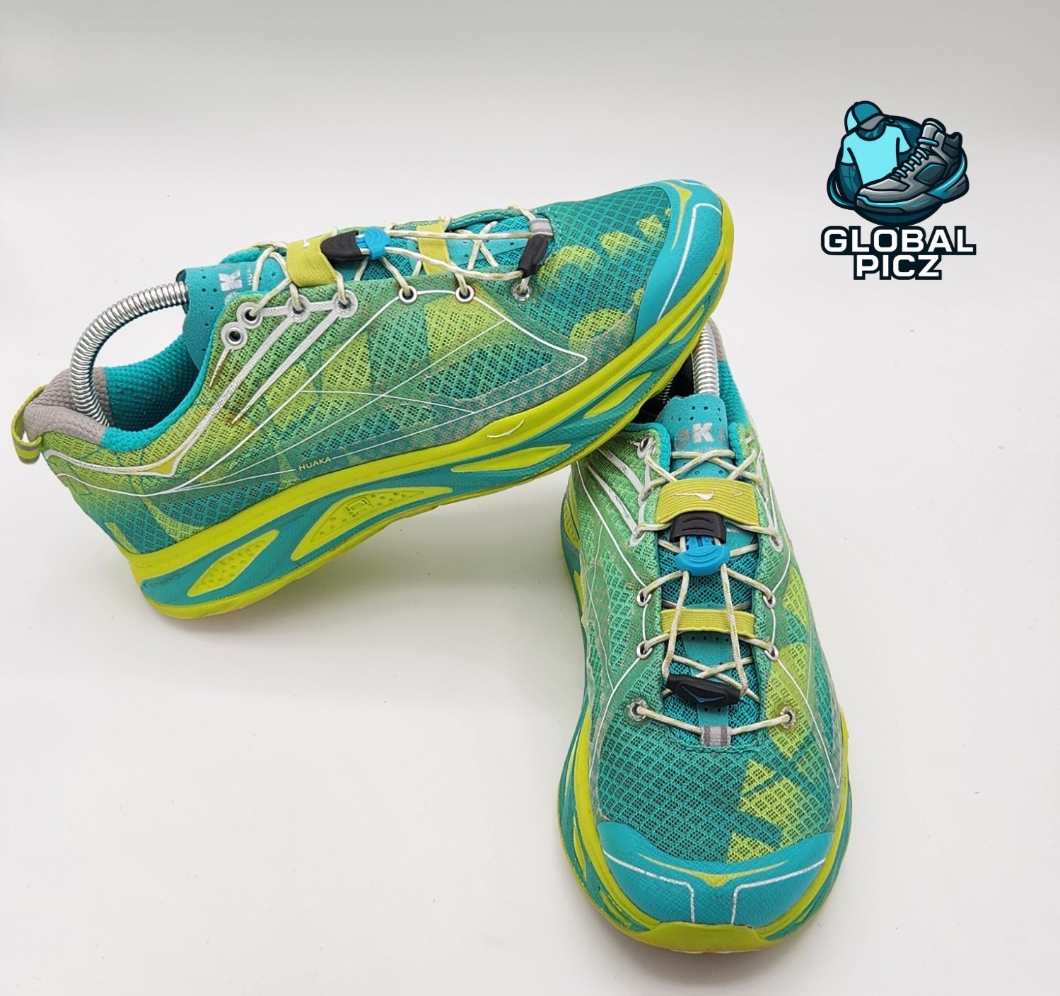 Hoka One One Huaka Running Shoes Womens Size 9 Quicklace Cushion 20609-030