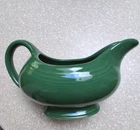 Vintage Fiesta ware Gravy Boat/Sauceboat Dark Green "MADE in USA"