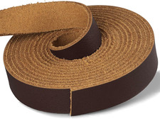Genuine Top Grain Leather Strips, 1/2 Inch Wide 72 Inches Long Flat Leather Stra