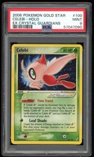 Celebi Gold Star 100/100 PSA 9 Crystal Guardians Pokemon Card Game